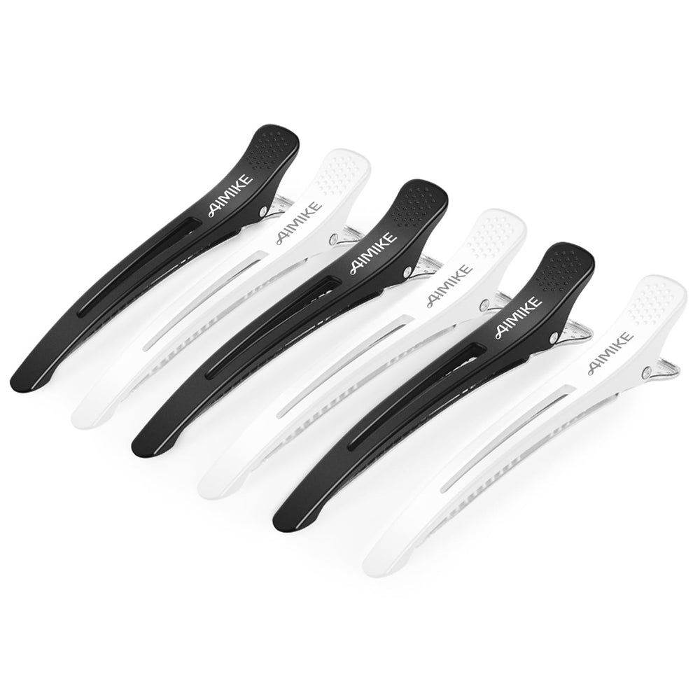 AIMIKE hair clips with silicone band provide secure grip for styling.
