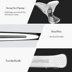 AIMIKE clips with strong springs hold large hair sections securely.