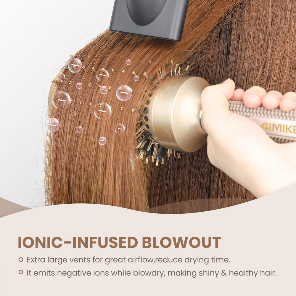 AIMIKE four hair clips keep sections secure for efficient styling.