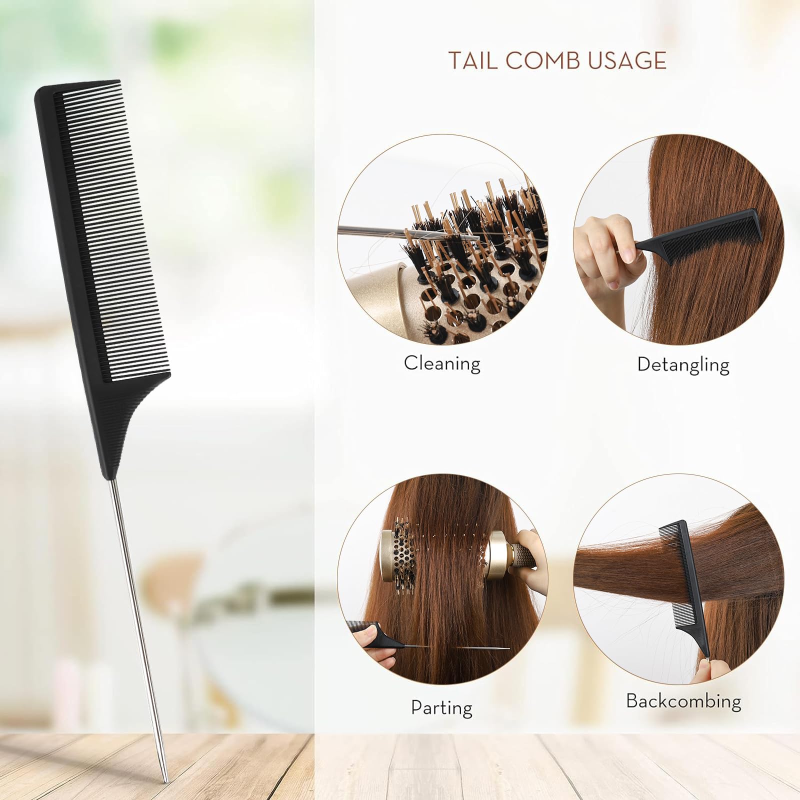 AIMIKE nano thermal ceramic technology adds shine and helps smooth the cuticle.