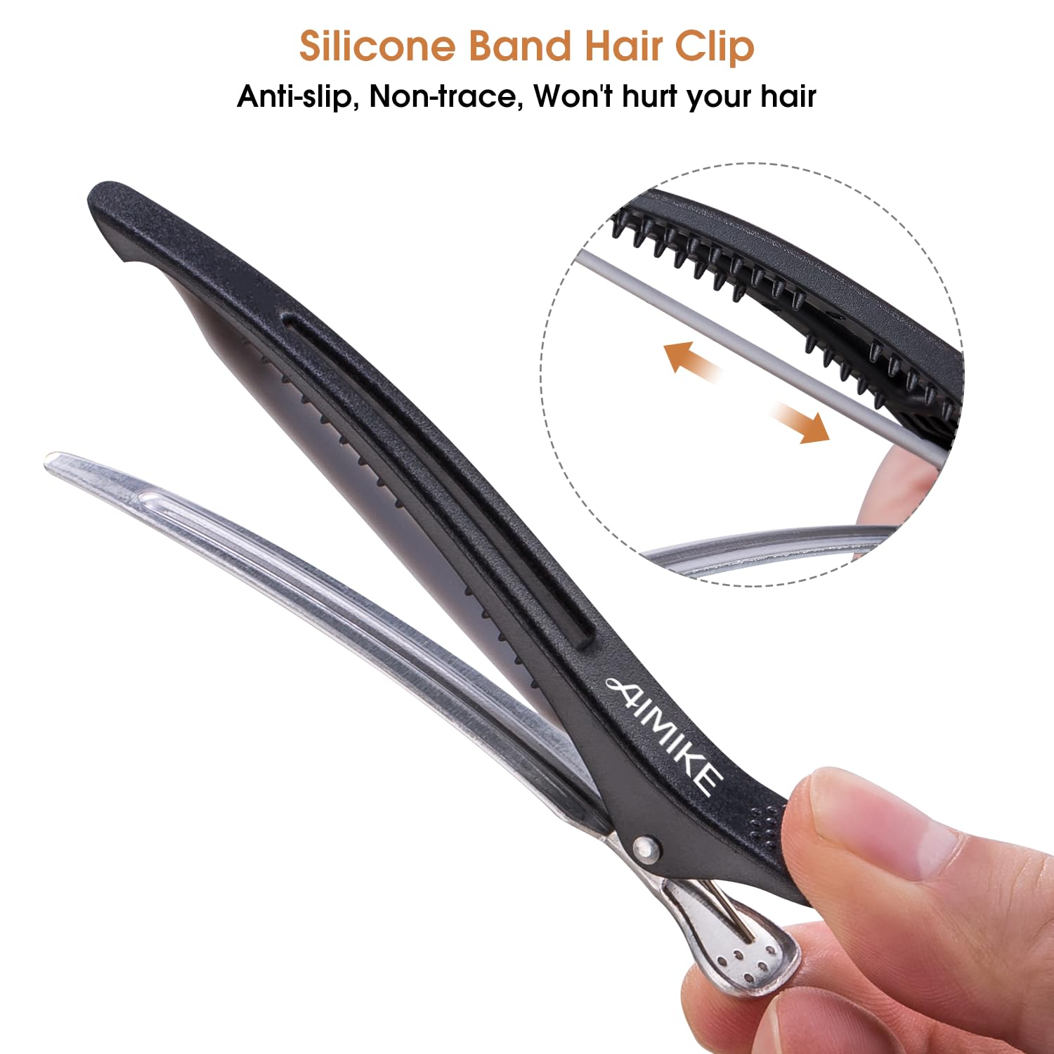 AIMIKE natural boar bristles help distribute scalp oils for a polished finish.