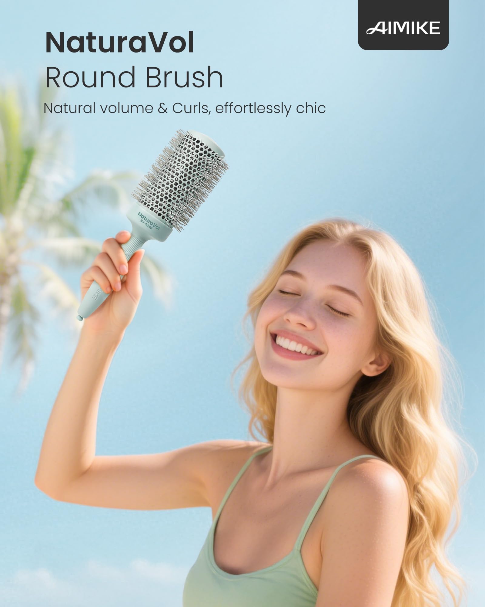 AIMIKE NaturaVol built-in sectioning pins and clips for effortless blowouts