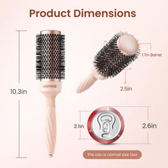 AIMIKE Rose Luxe Round Brush diameter 2-5 inches adds volume and shine.
