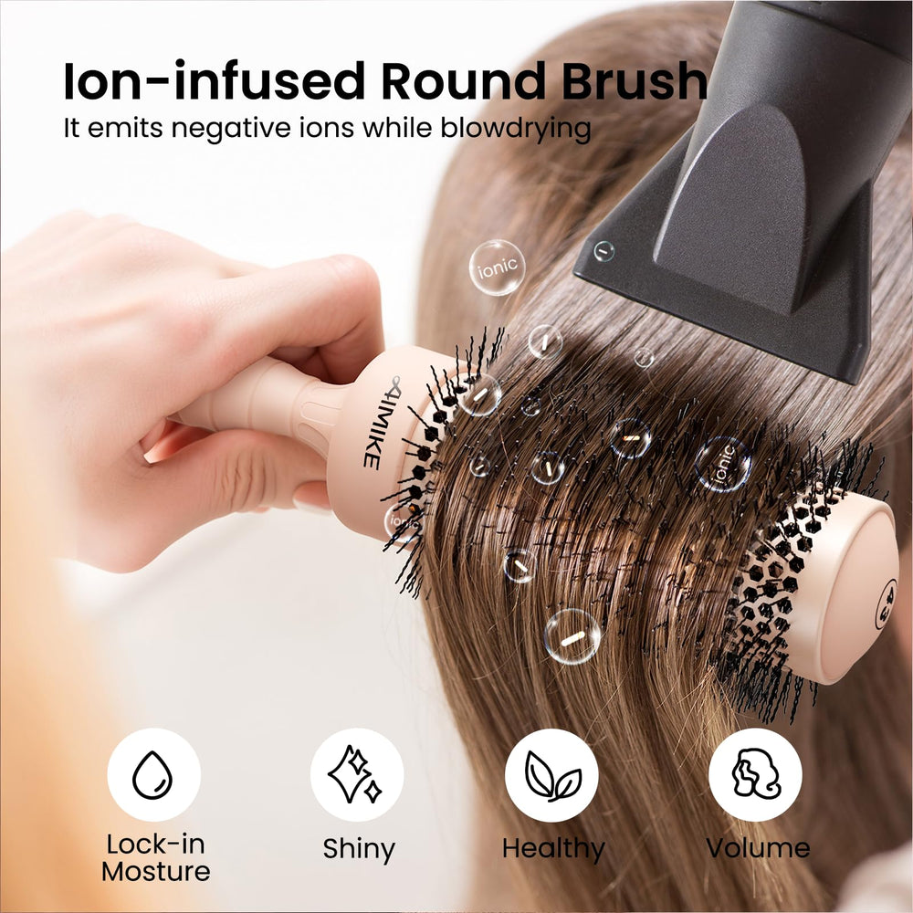 AIMIKE ergonomic one-piece handle offers a comfortable grip during styling.