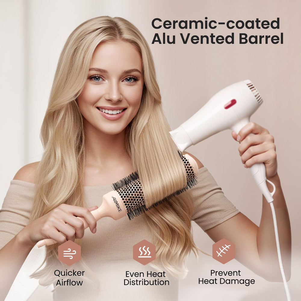 AIMIKE ergonomic one-piece handle provides a comfortable grip during styling sessions.