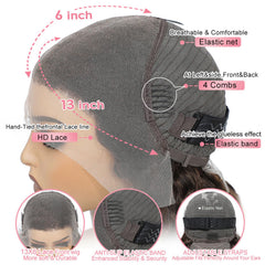 Aimking wig with bleached knot natural hairline and pre-plucked baby hair for realism.