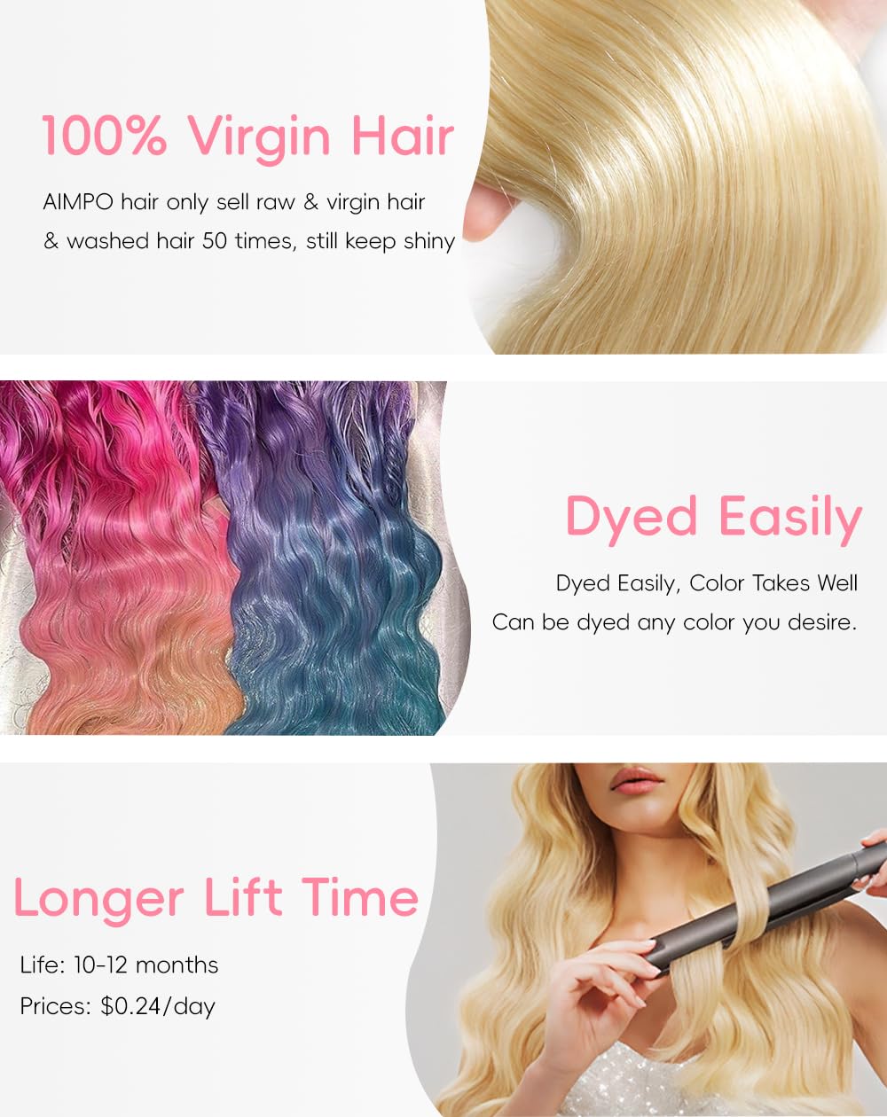 AIMPO 613 body-wave wig 26in ideal for weddings, events, and daily looks.
