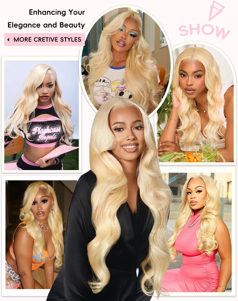 AIMPO 613 virgin human-hair wig ready for coloring and styling.