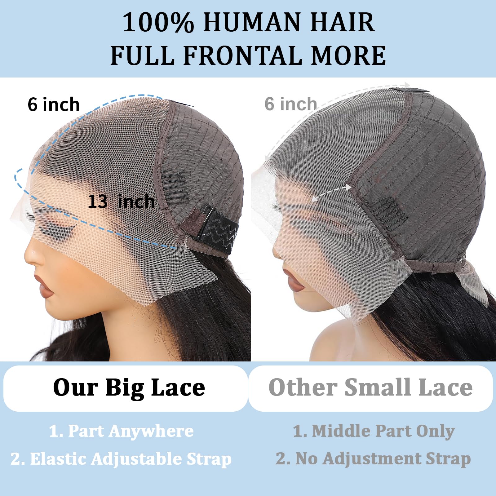 Aimqueen pre-plucked hairline image shows natural baby hairs for easy styling