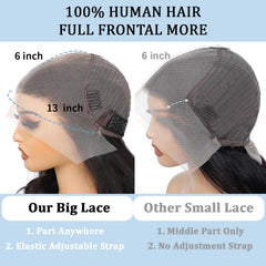 Aimqueen pre-plucked hairline image shows natural baby hairs for easy styling