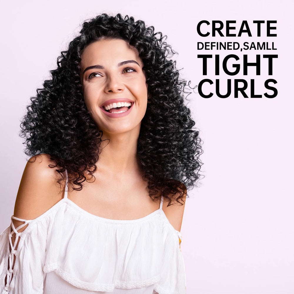 AIMSEE curling iron shows 9 temps on LCD for precise heat control.