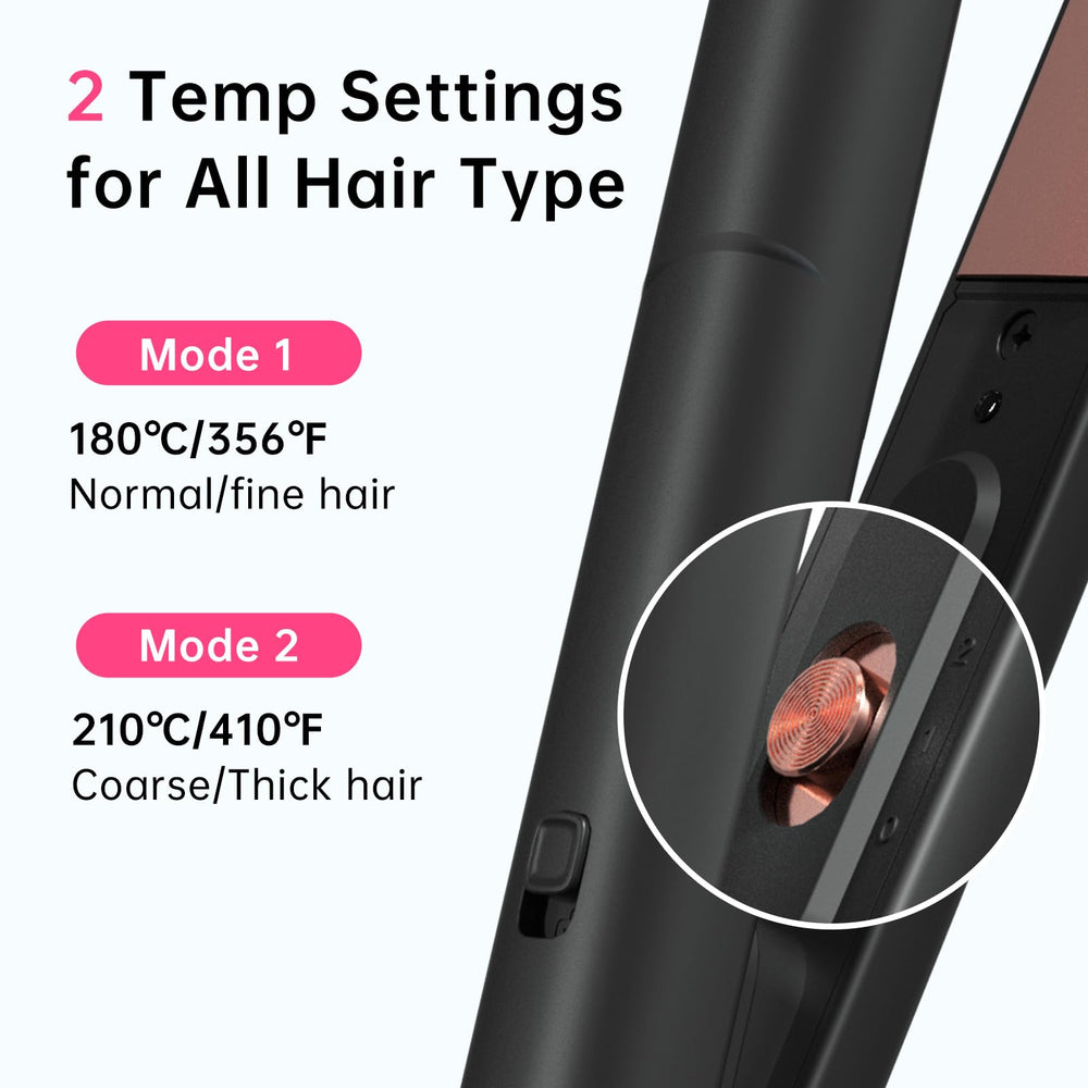 AIMSEE mini flat iron with 360-degree swivel cord for easier angles