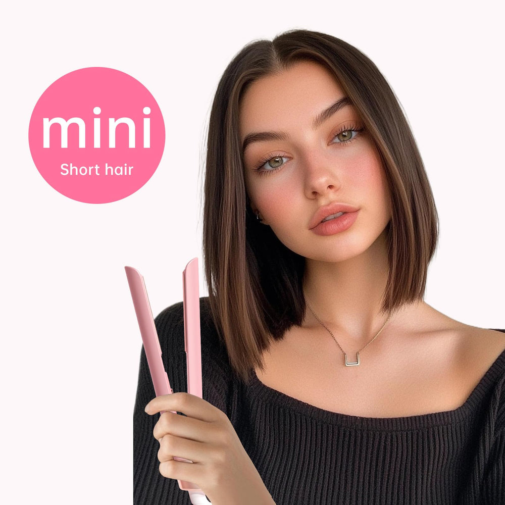 AIMSEE Mini Flat Iron travel-ready compact design for on-the-go styling.