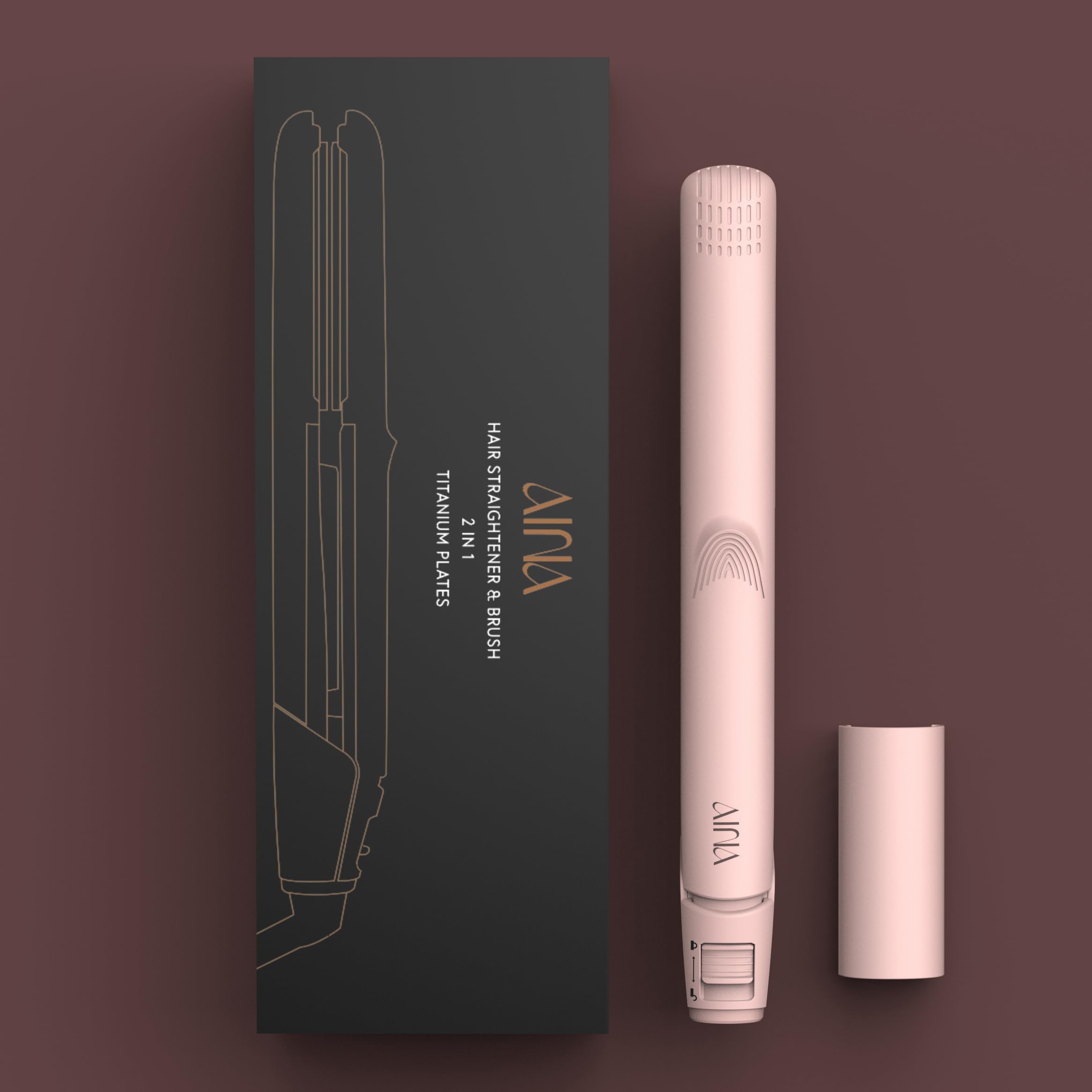 AINA dual voltage supports worldwide styling for travelers.