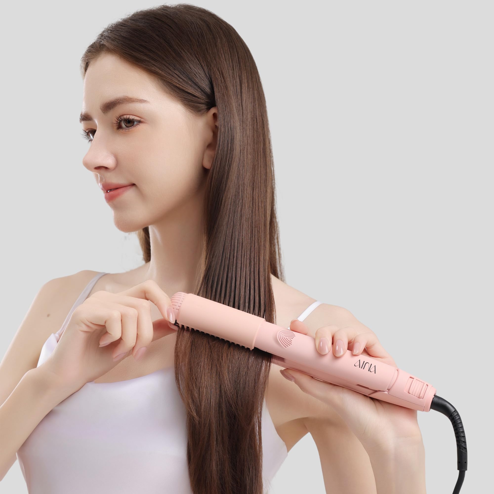 AINA smooth glide ideal for quick touch-ups and everyday styling.