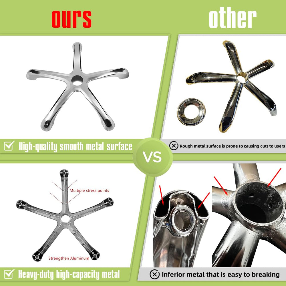 Ainilaily quiet polyethylene wheels roll smoothly across floors.