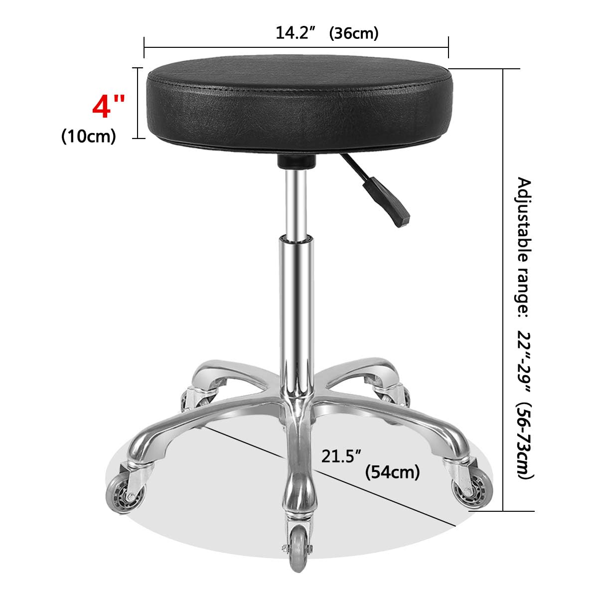 Ainilaily versatile rolling stool adapts to medical, studio, or lab tasks.