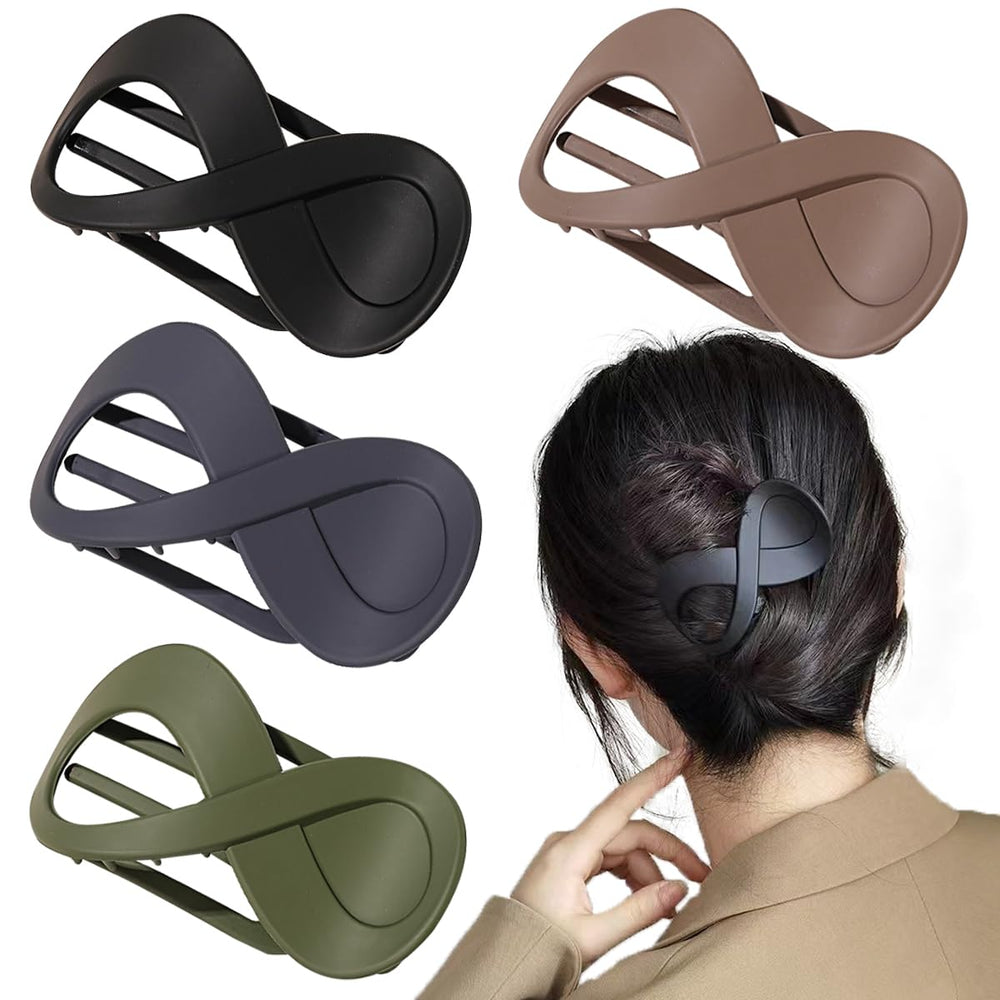 Ainvhh army green French Concord curved hair claws provide secure all-day hold for busy mornings