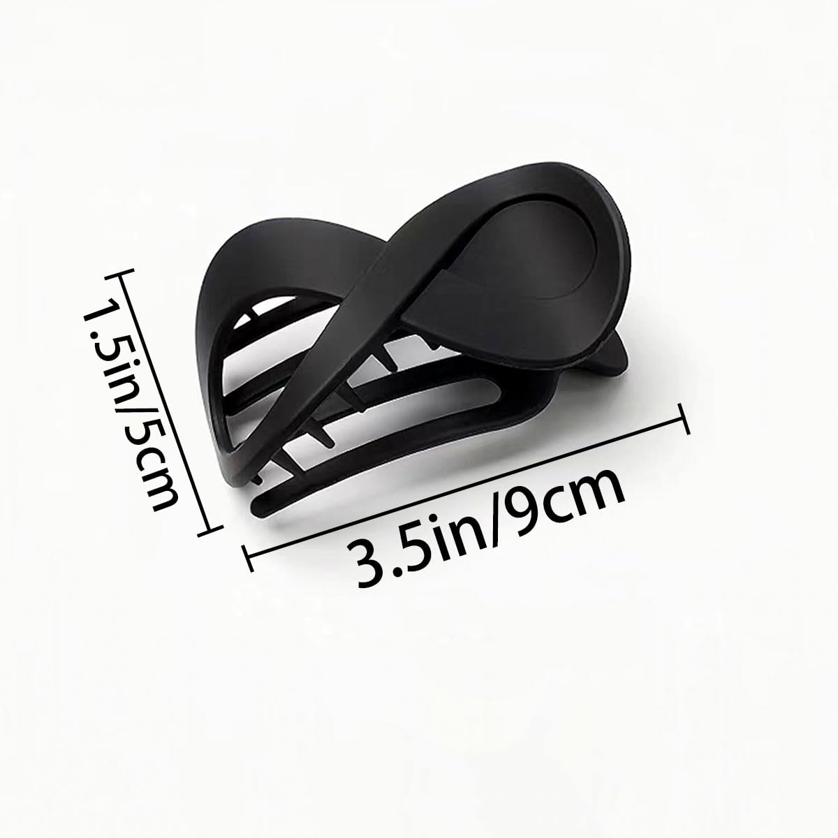 Ainvhh black French Concord curved hair claws offer reliable grip for thick or fine hair