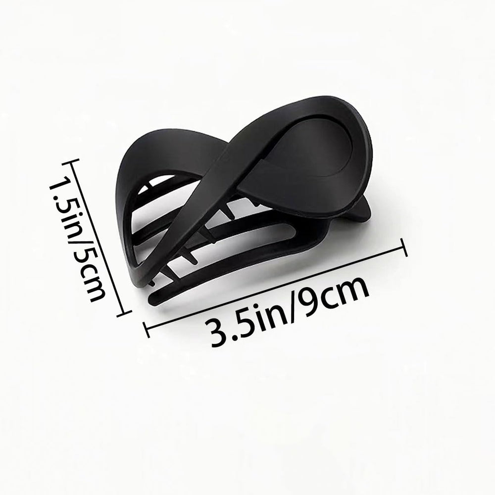 Ainvhh black French Concord curved hair claws offer reliable grip for thick or fine hair