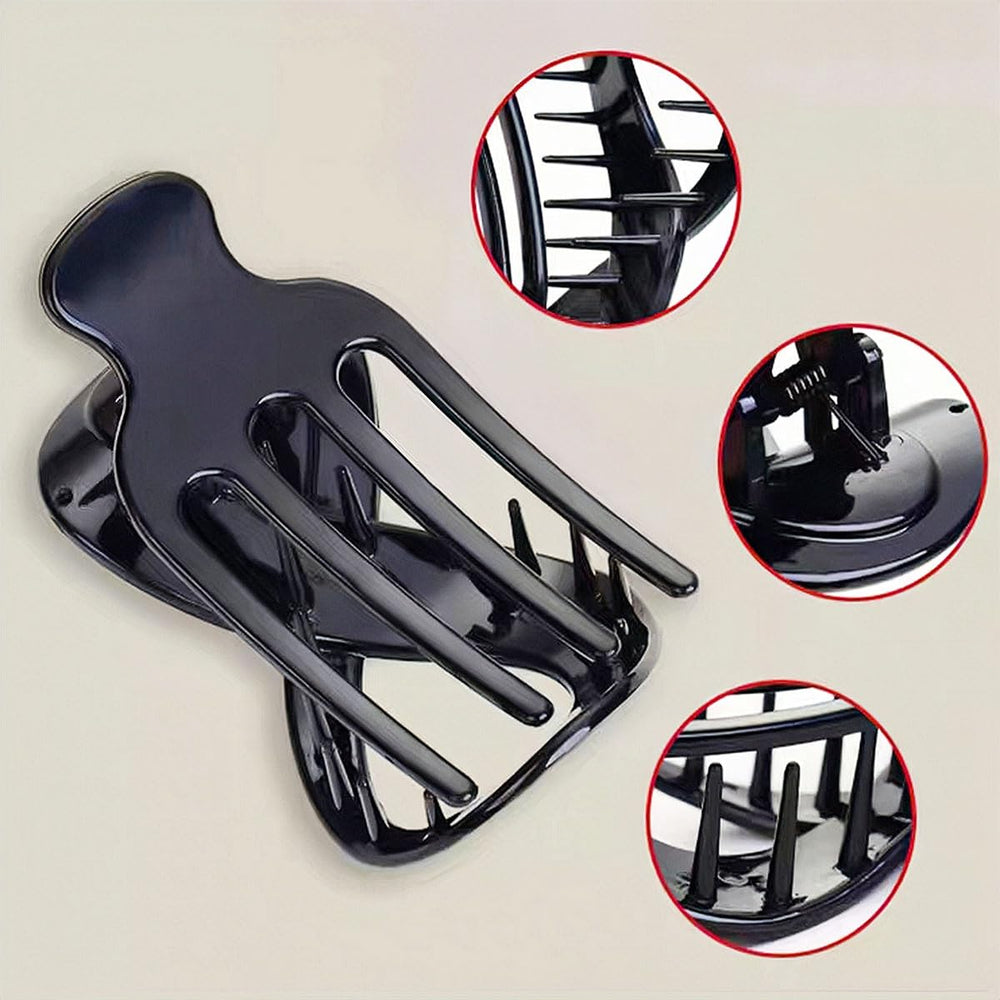 Ainvhh grey French Concord curved hair claws show lightweight styling with non-slip teeth