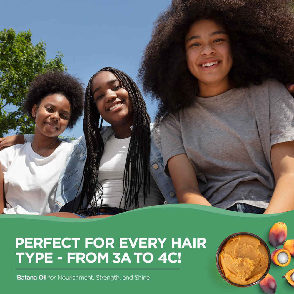 AIPILER Batana Oil applying to hair captures detangling and shine during routine.