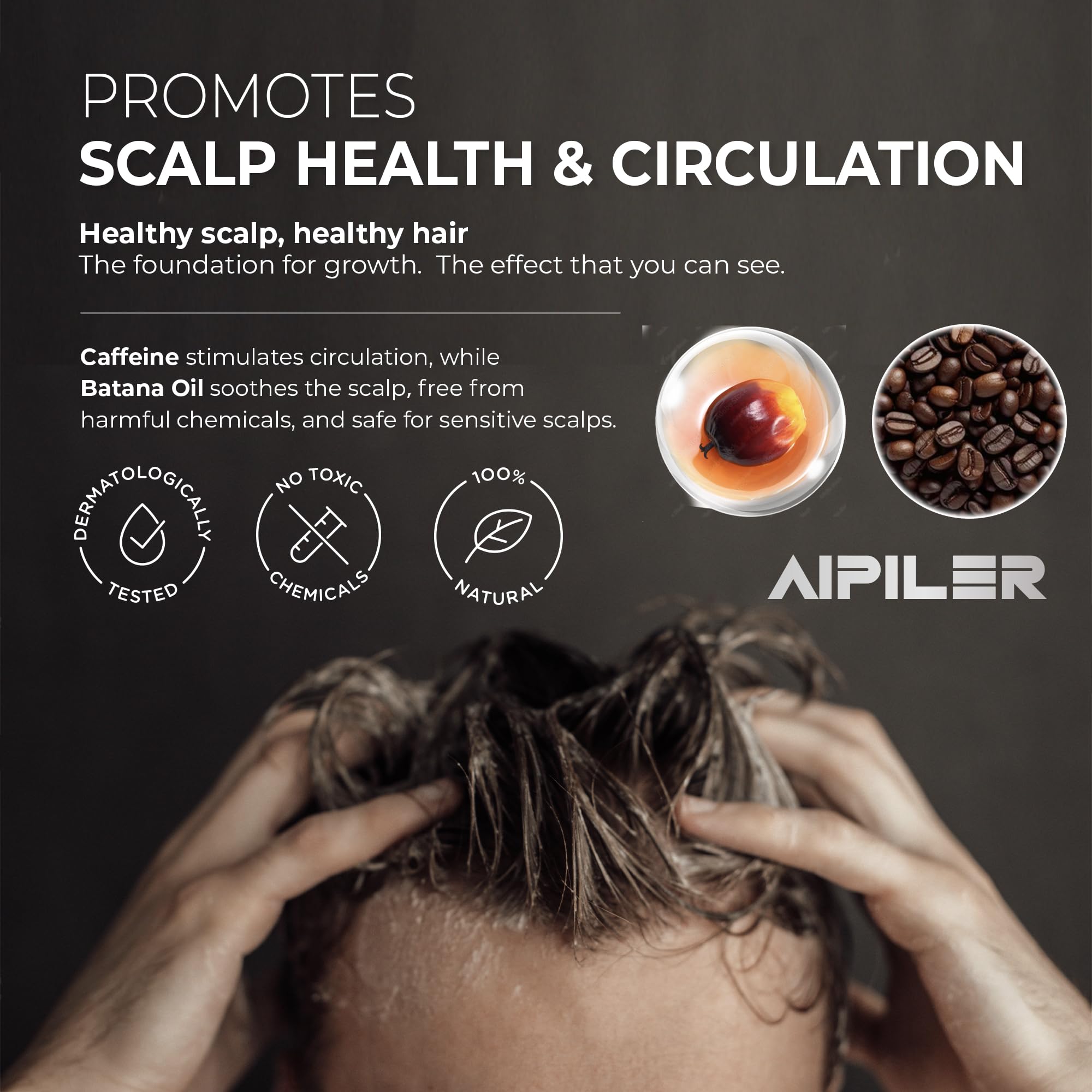 AIPILER Batana Oil on curly hair after shower for definition and moisture.