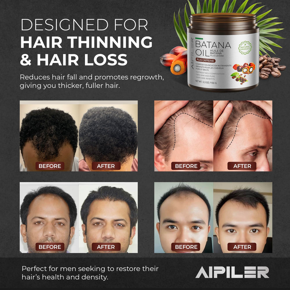 AIPILER Batana Oil on hair strands with a glossy, healthier-looking finish.