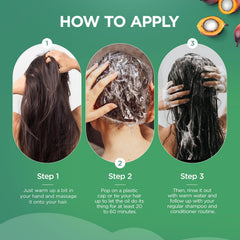 AIPILER Batana Oil pour on hand demonstrates easy application for smoother hair.