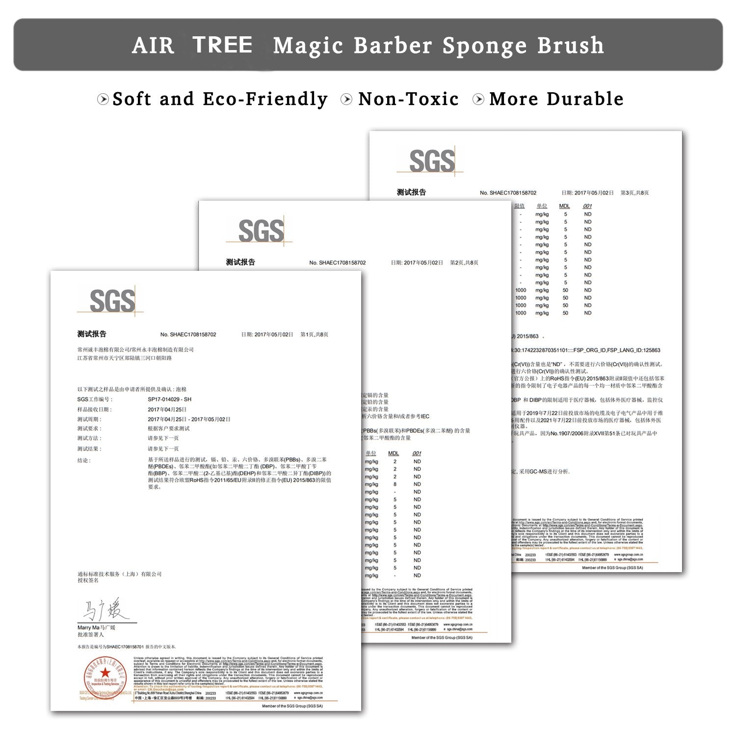 Air&TREE esponja-barbero mágica como regalo ideal para el cuidado del cabello.