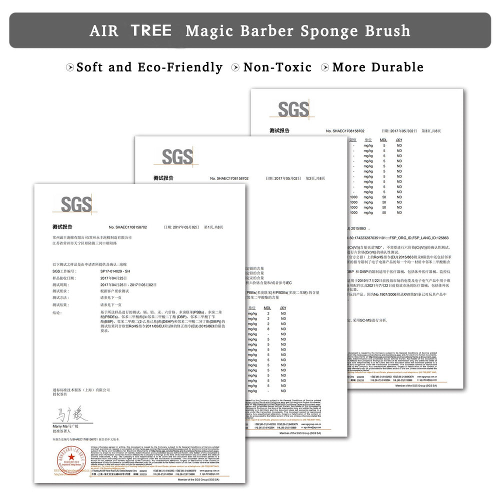 Air&TREE esponja-barbero mágica como regalo ideal para el cuidado del cabello.