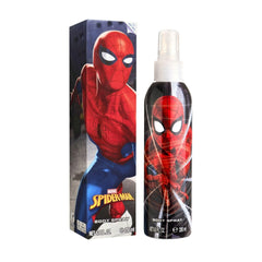 Air-Val Marvel Spider-Man kids cologne bottle closeup showing long-lasting fragrance.
