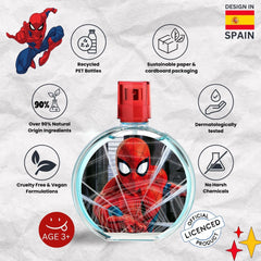Air-Val Spiderman Ultimate top notes highlight orange and bergamot for daytime appeal.