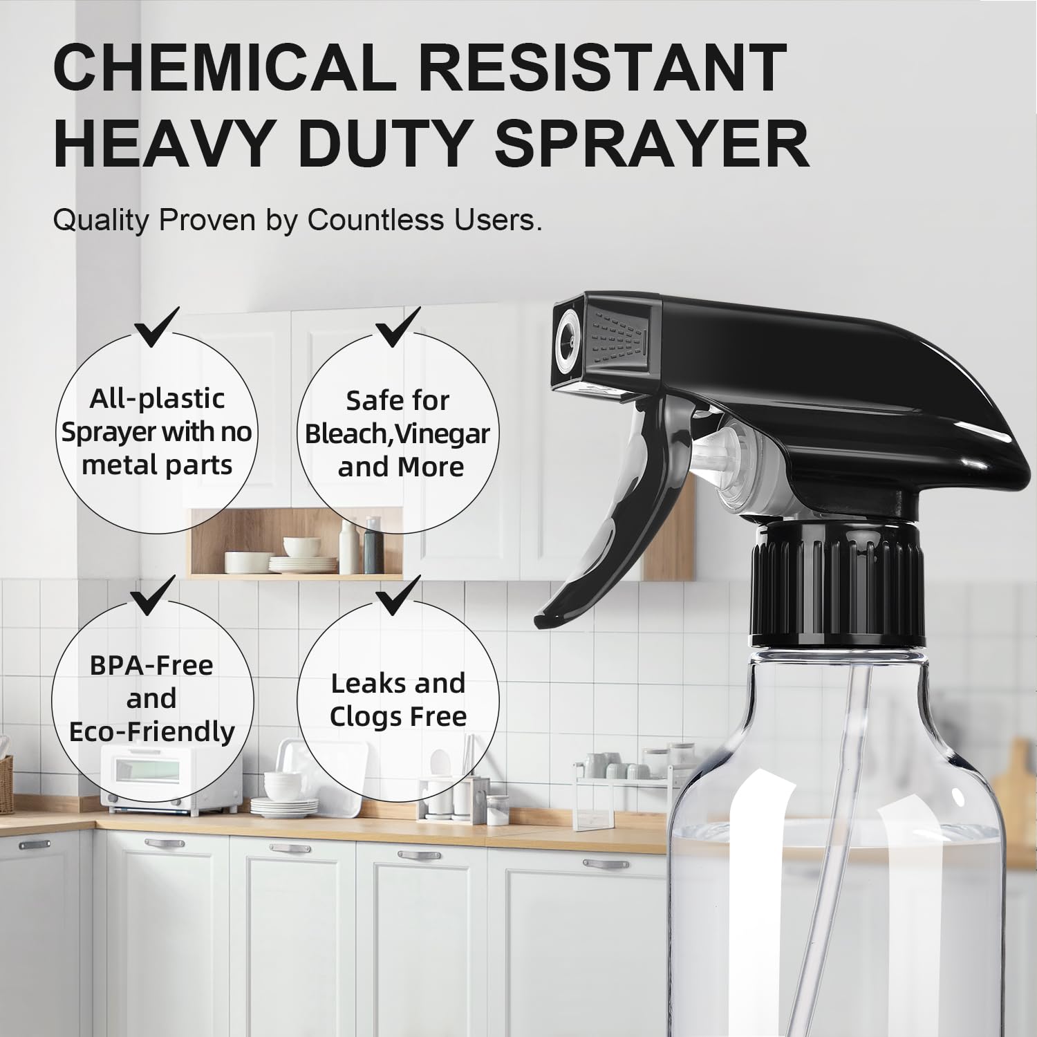 Airbee multiuse spray bottle suitable for indoor plants, hair, and DIY cleaners.