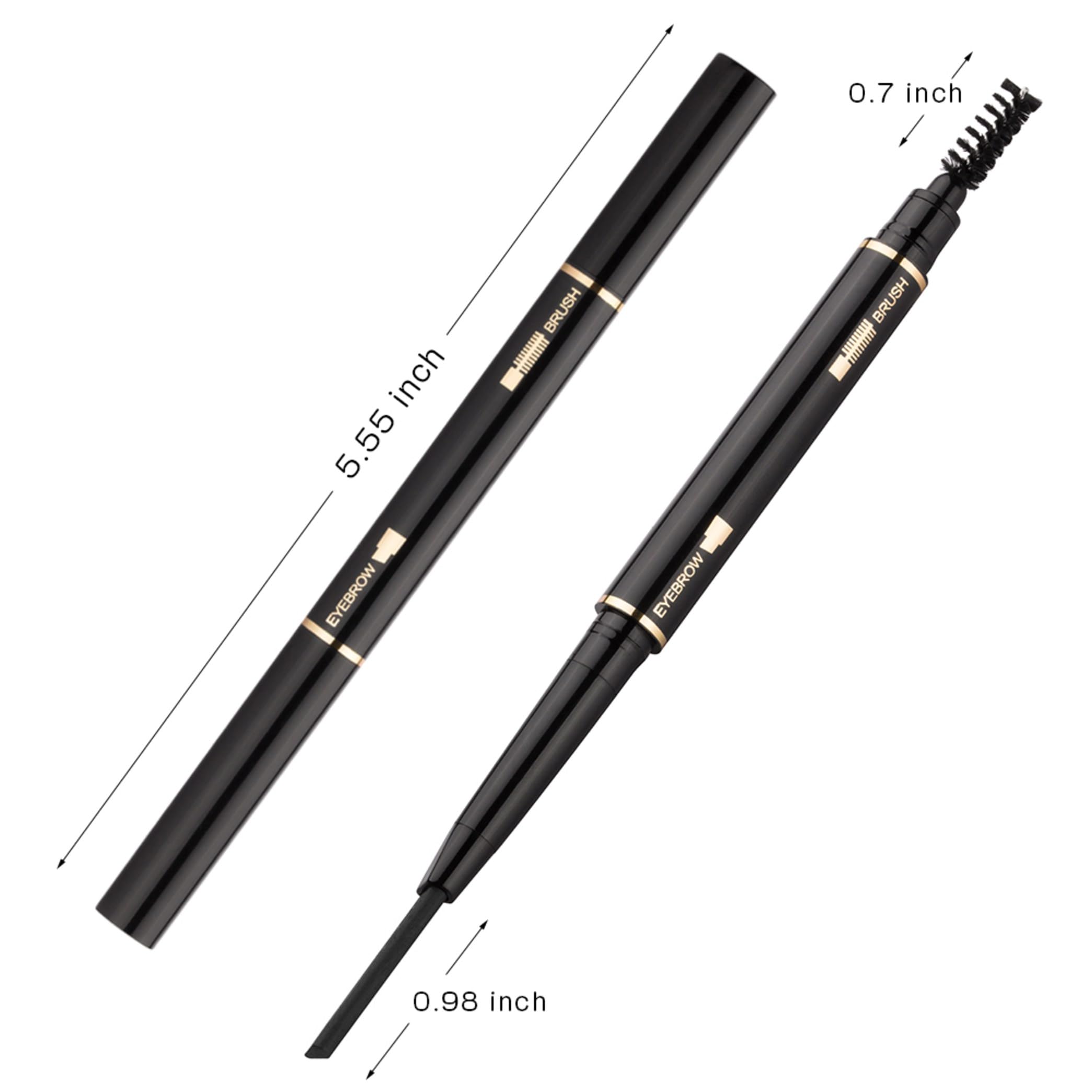 AIRCLE SEILANC Eyebrow Pencil 2 Pack double-head design aiding shaping and blending.
