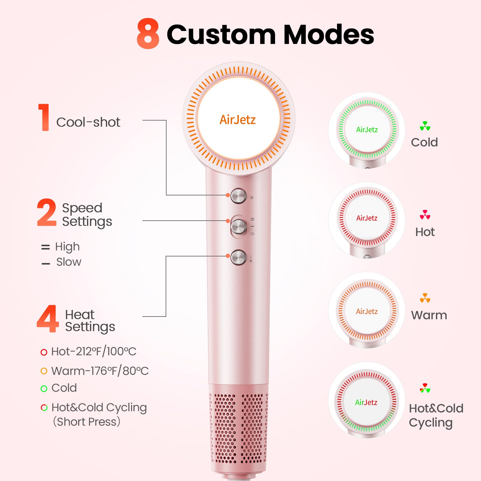 AirJetz low-noise operation keeps your routine quiet at home.