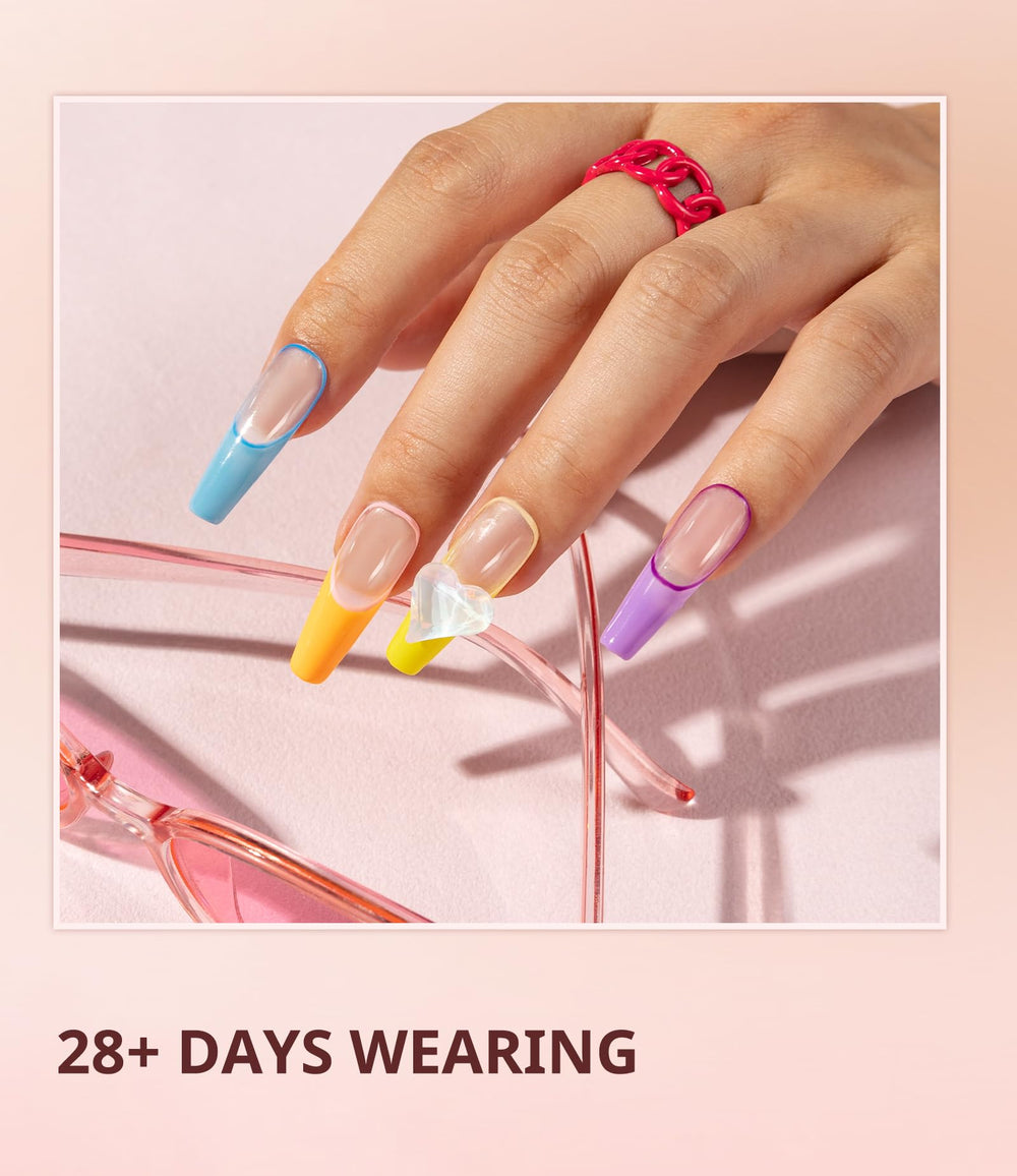AIRSEE Builder Nail Gel UV-LED cure supports quick, lasting nail results.
