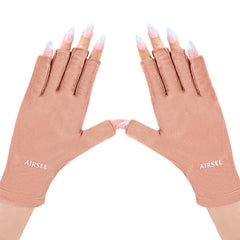 AirSEE guantes anti-UV para uñas protegen durante manicuras