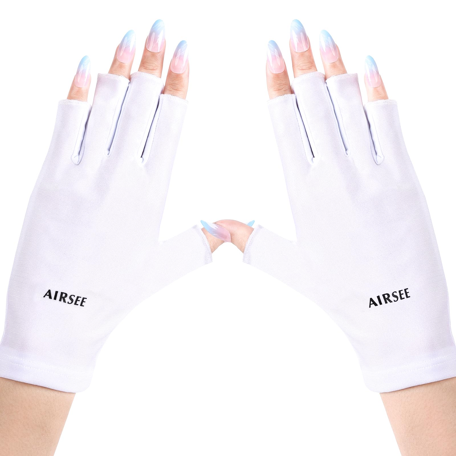 AirSee guantes UV para lámpara de uñas, protección duradera para manos