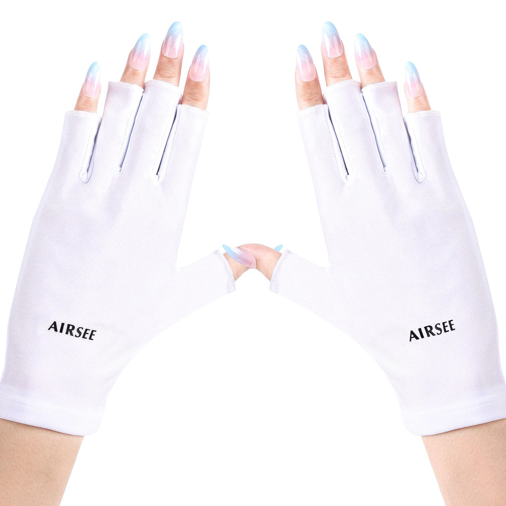 AirSee guantes UV para lámpara de uñas, protección duradera para manos