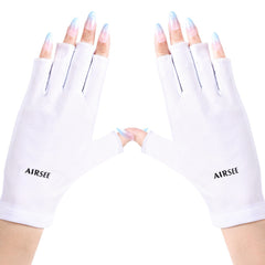 AirSee guantes UV para lámpara de uñas, protección duradera para manos