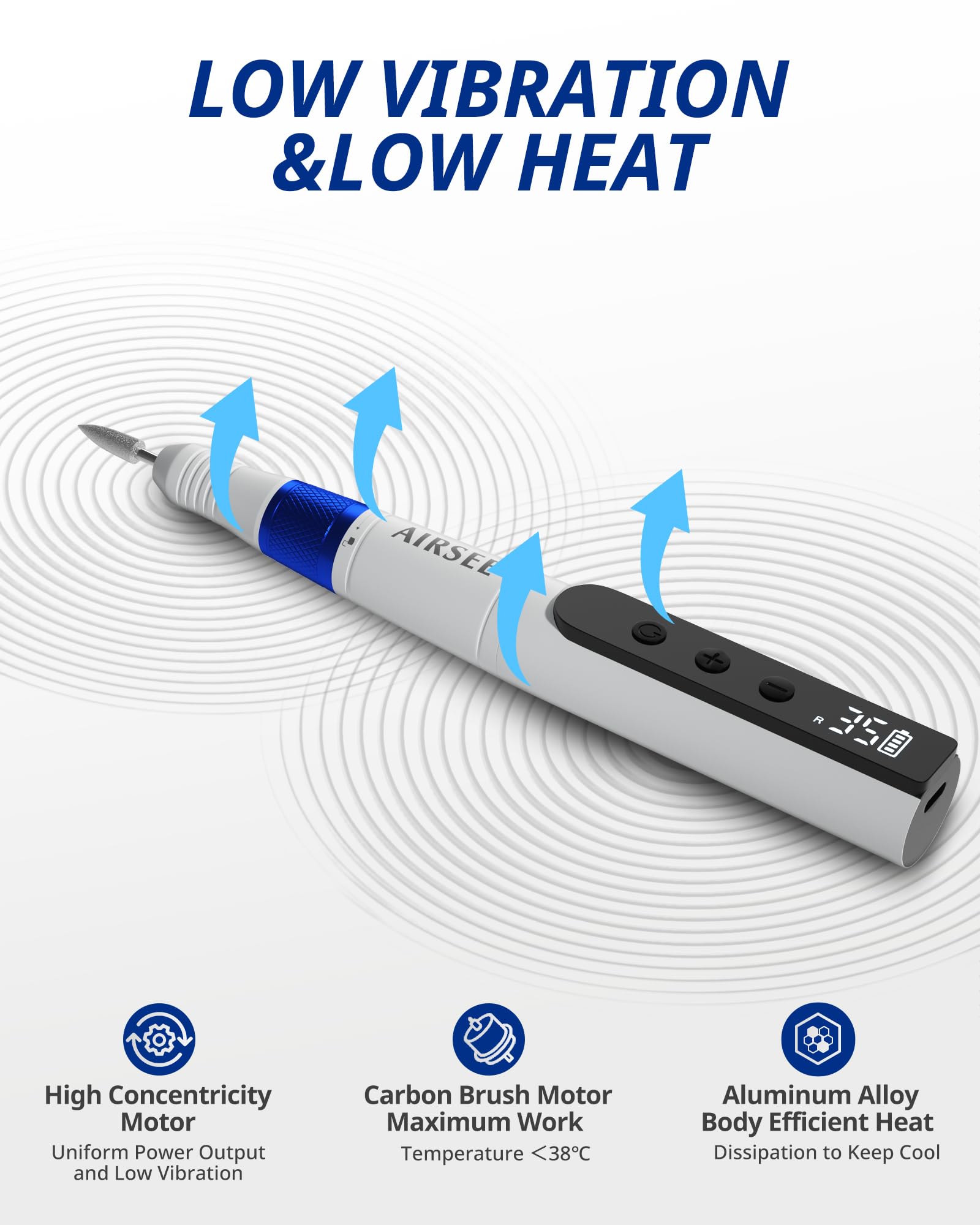 AIRSEE compact design emphasizes portability and extended wireless use