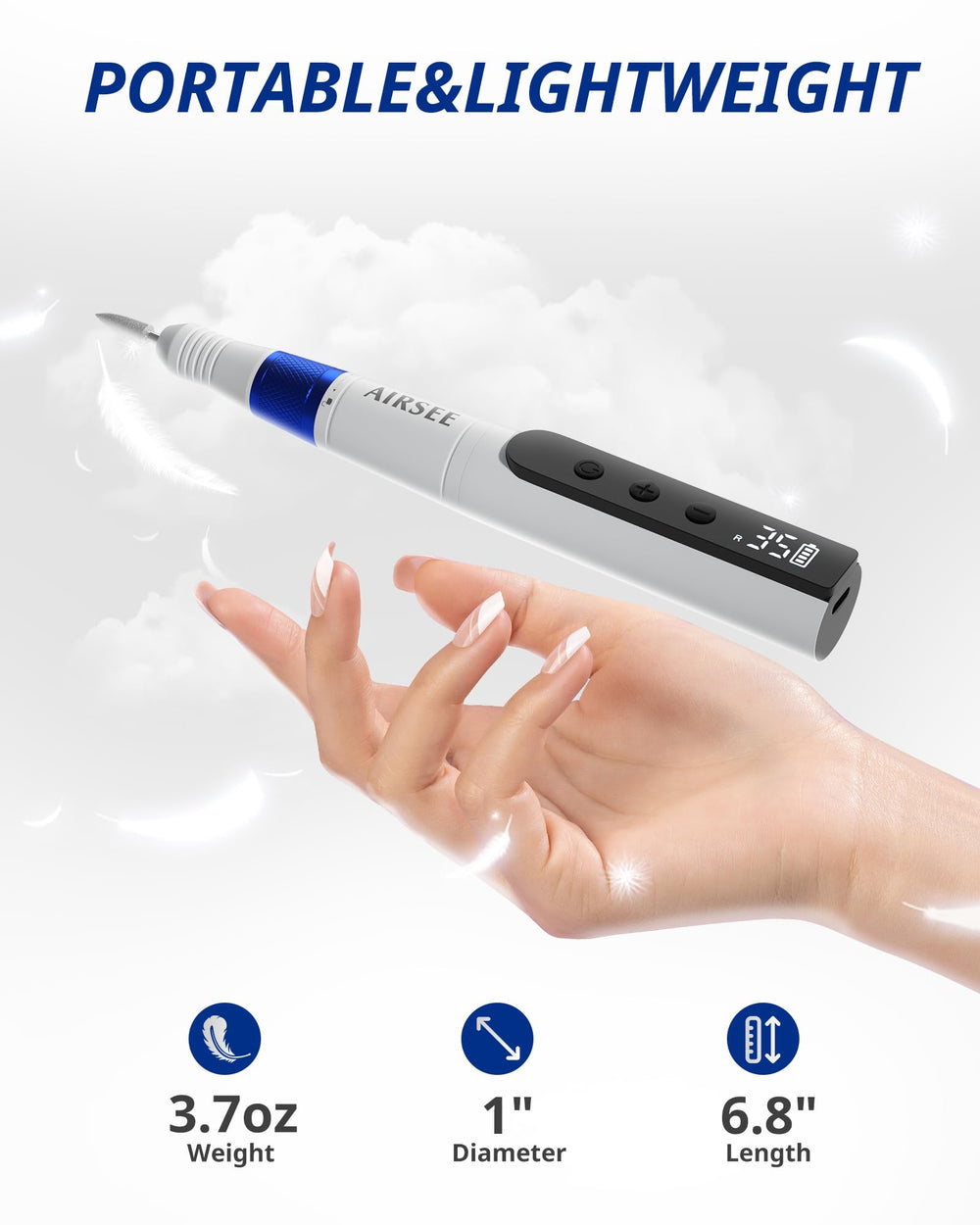 AIRSEE salon-kit setup highlights professional accessories for nail work