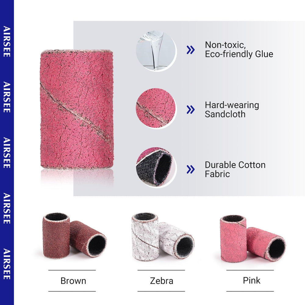 AIRSEE multifunctional nail bands for smoothing, polishing, and finishing