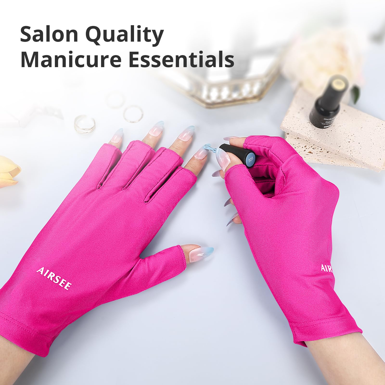 AIRSEE UV Gloves provide extended finger coverage with foldable tips.
