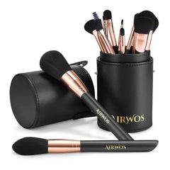 AirWos brush set case with pearl finish for easy on-the-go touch-ups.