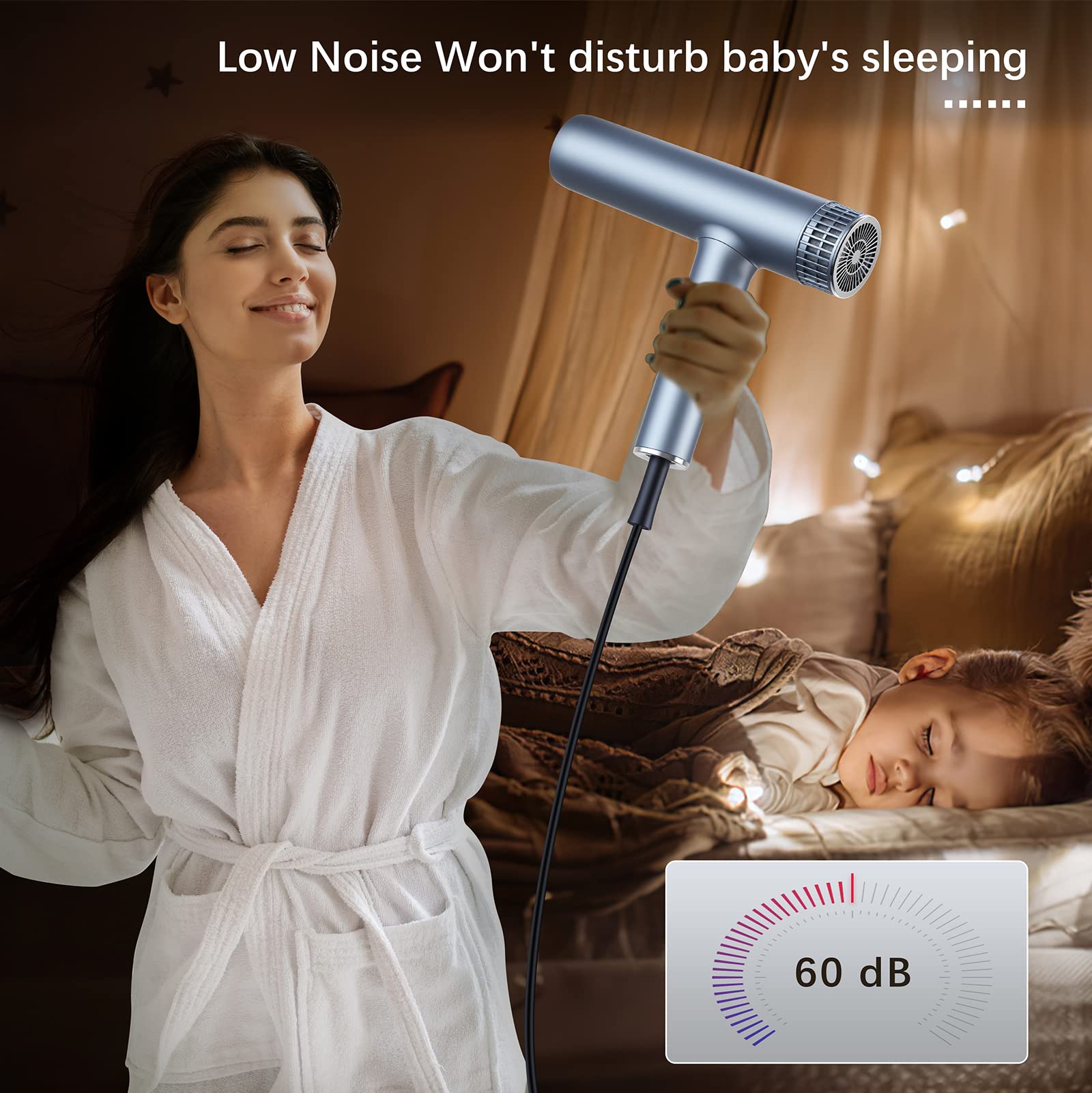 Airyomi hair dryer cold shot locks in style with a refreshing finish.