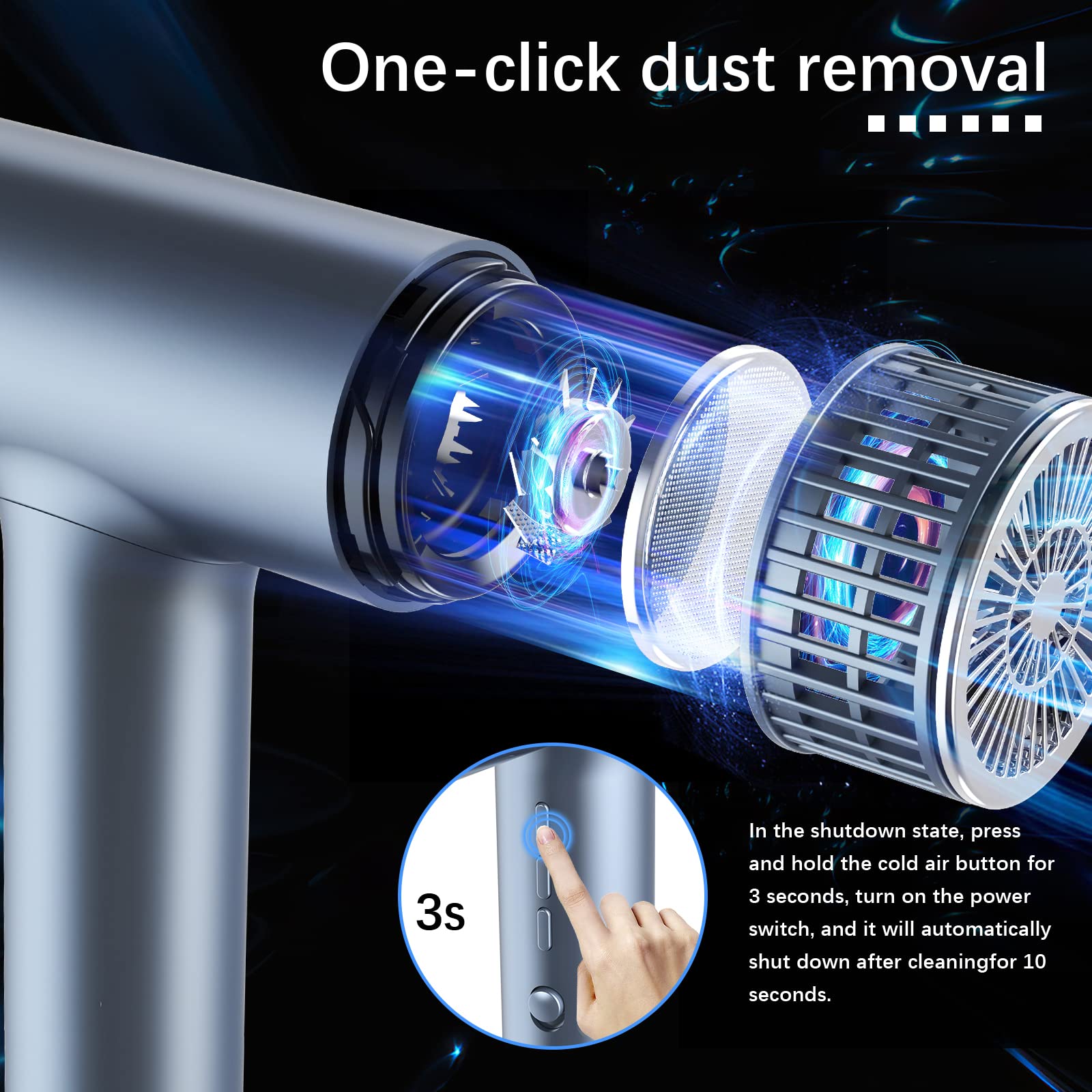 Airyomi hair dryer magnetic nozzles allow quick, precise attachment changes for targeted styling.