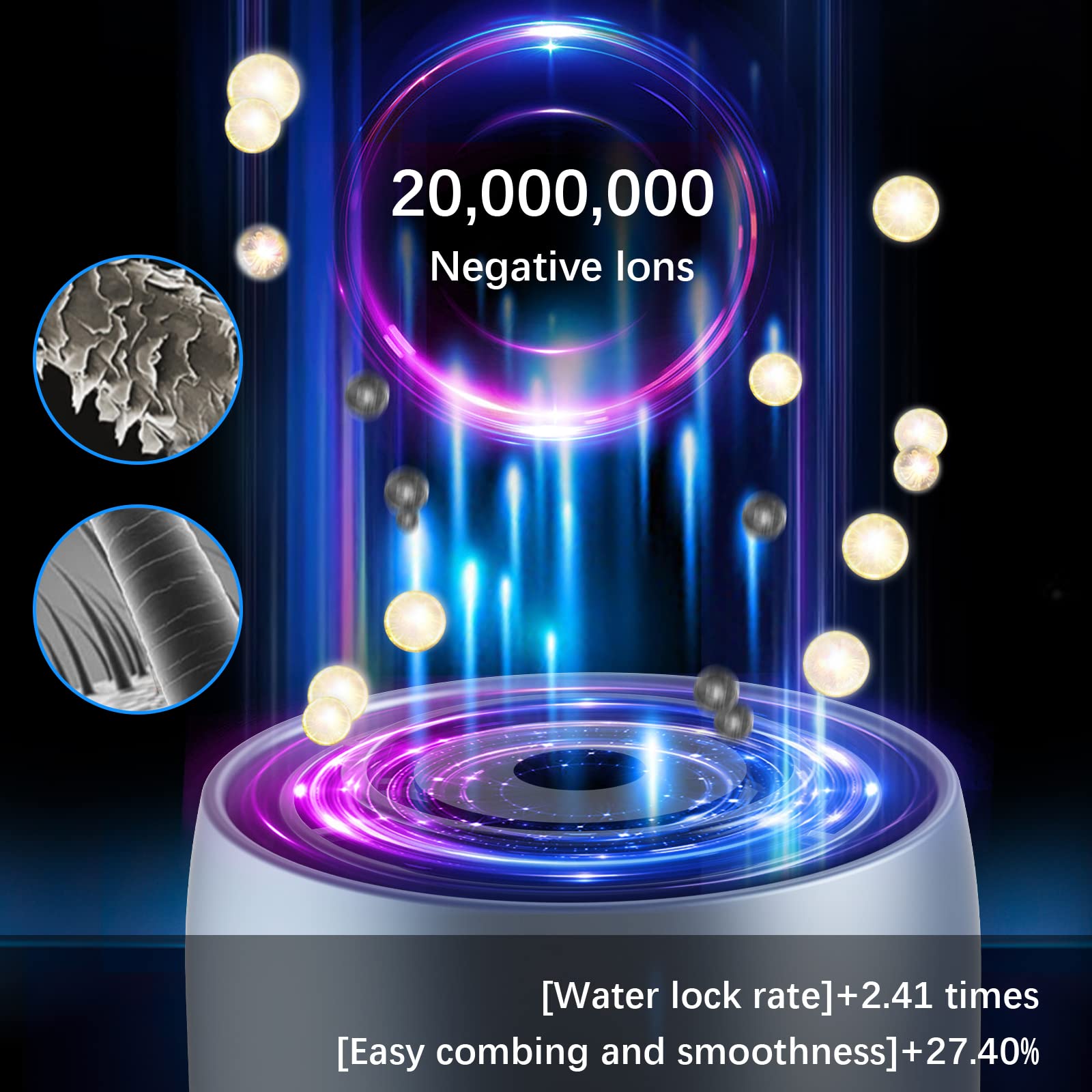 Airyomi hair dryer lightweight design lowers wrist strain during long drying sessions.