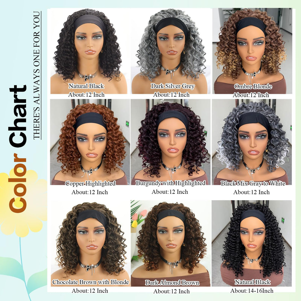 Aisaide headband wig with ice silk band offers breathable comfort for all-day wear